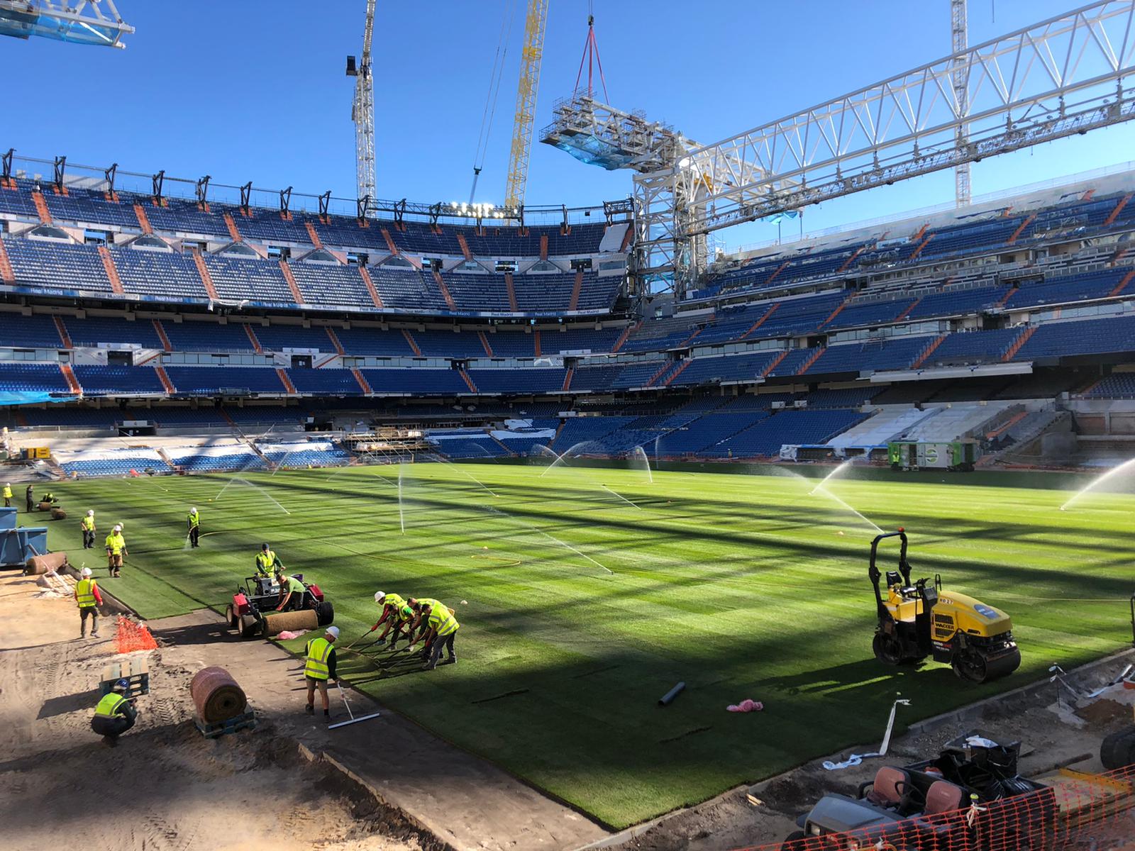 Retour sur le nouveau système d'arrosage et de drainage du Bernabéu