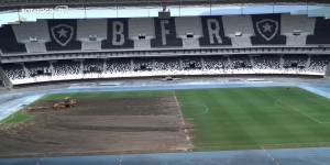 Le club brésilien Botafogo a lancé en janvier des travaux sur la pelouse du stade Nilton Santos. Le club a opté pour une pelouse synthétique de l’entreprise FieldTurf.