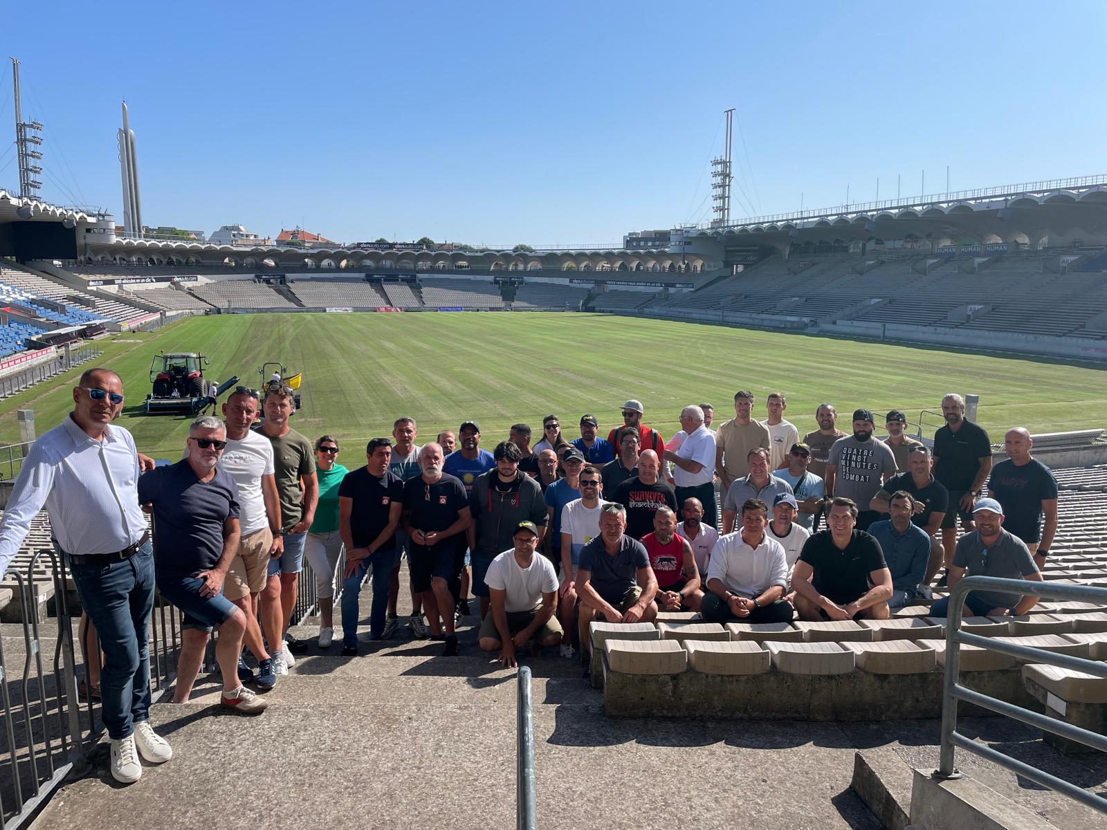 Les membres de l'ANTRE se sont retrouvés à Bordeaux, au Stade Chaban-Delmas.