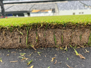 Pre-stitched turf au Metlife Stadium