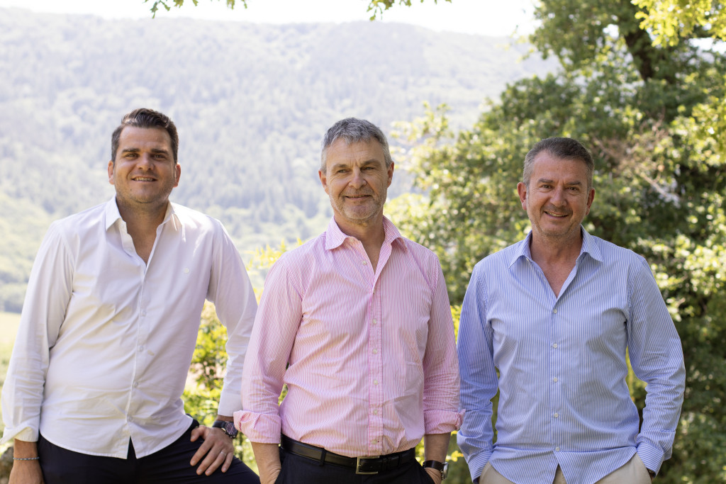 De gauche à droite : Yann Frayssinet, Lionnel Faber et Thierry Frayssinet.