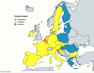 Parangonnage carte européenne