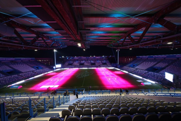 Le Mapei Stadium est équipé de rampes de luminothérapie LED.